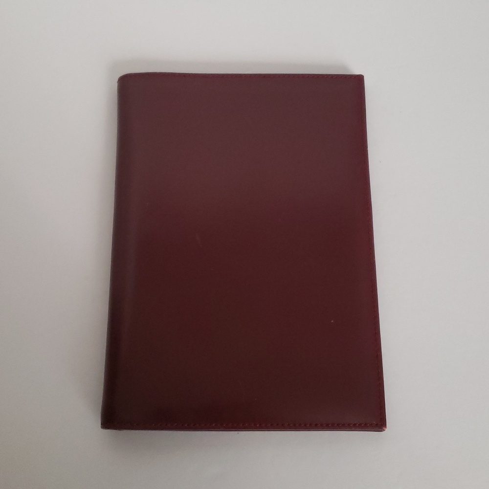 Gucci Burgundy Brown Leather Passport/Notebook Holder